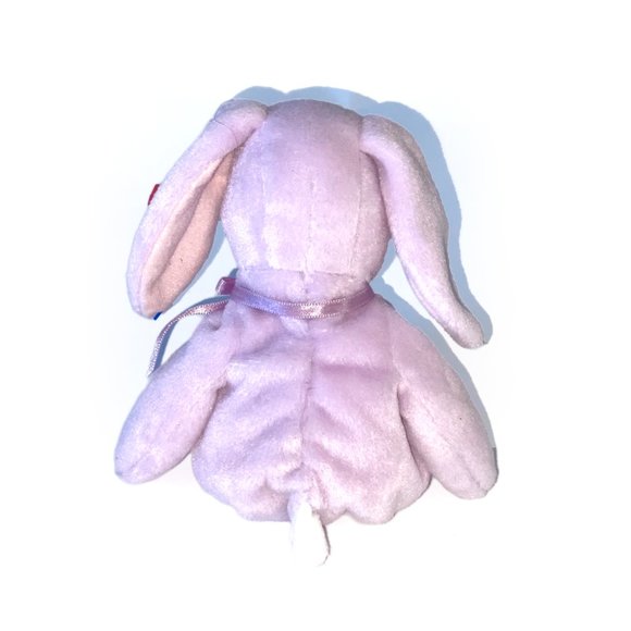 Vintage 1997 Ty Beanie Baby FLOPPITY Purple Rabbit w/ Tag - Rare Plush #4118 - Picture 2 of 5